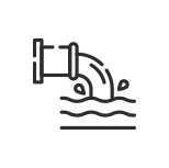 Icon depicting a sewer drain